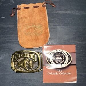 Heritage Mint Registered Collection Solid Brass 1879 ColoradoBuffalo Belt Buckle